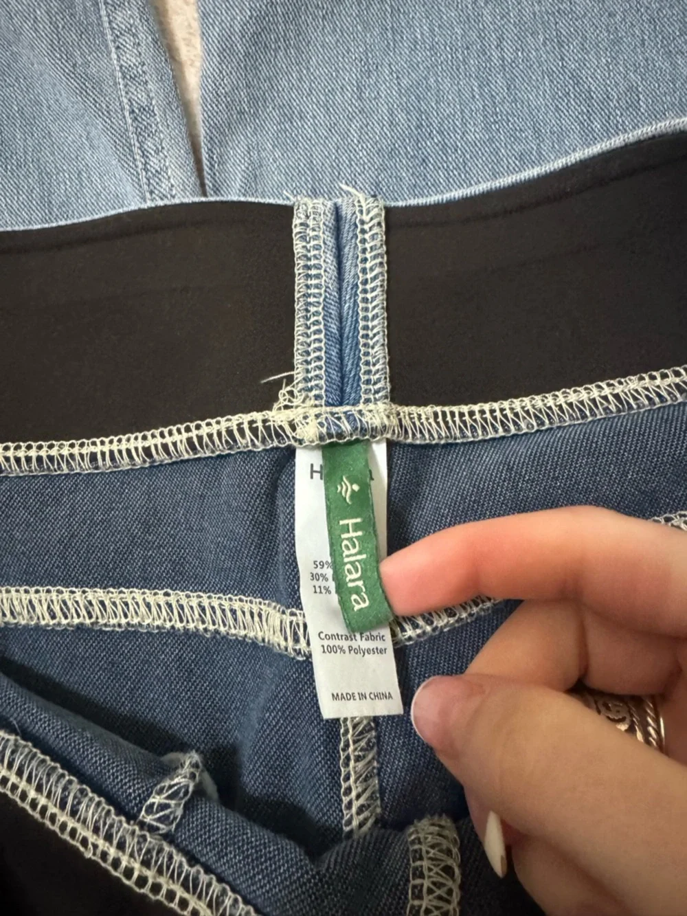 Waisted Pockets Baggy Wide Leg Washed Jeans size medium tall - Picture 3 of 4